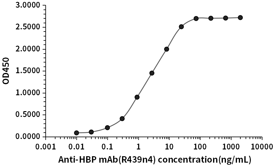 HBP抗体（R439n4）ELISA检测结果